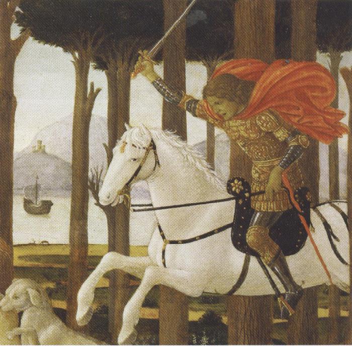Sandro Botticelli Novella di Nastogio degli Onesti (mk36) Sweden oil painting art